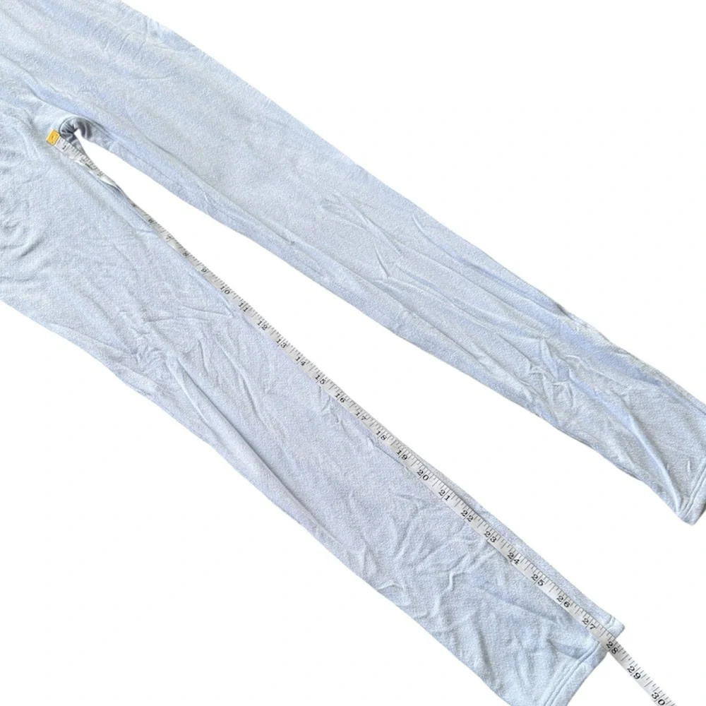 NWT Naked Wardrobe Light Blue Jumpsuit M V Neck Bodycon Full Length - Picture 4 of 9